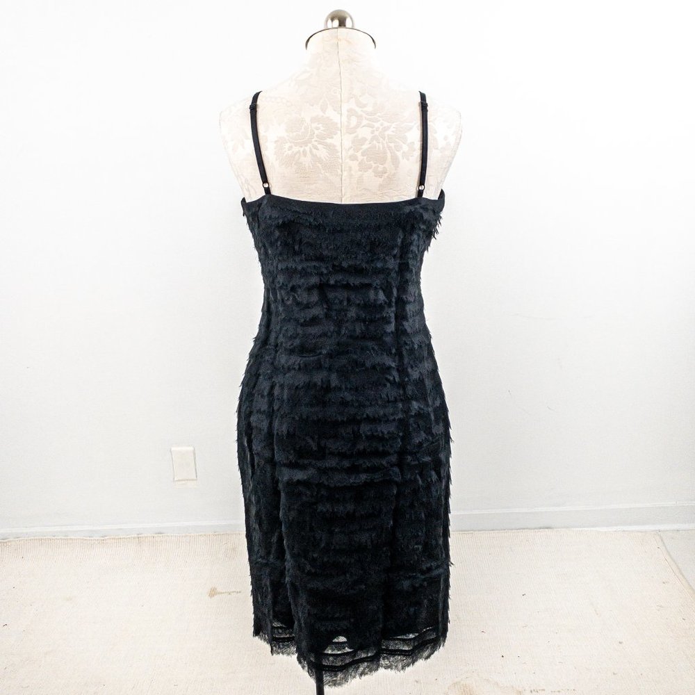 Herve Leger Dress Tiered Raw Edge Silk Organza L - Picture 4 of 15